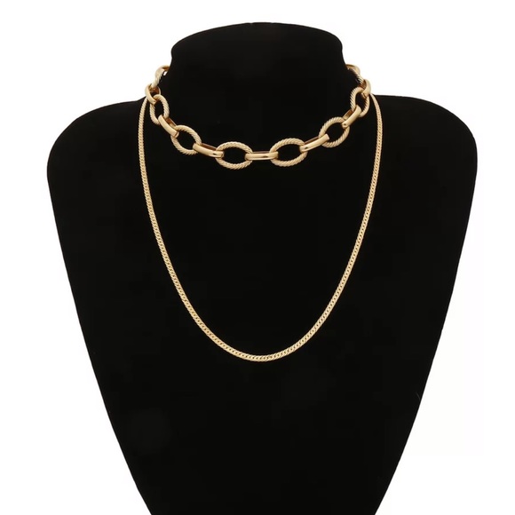 🔥NEW 18K Gold Choker Chain Necklace🔥 - Picture 5 of 6